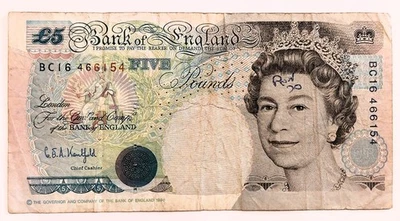 Gran Bretaña Inglaterra Reino Unido - 5 libras 1990 Foto 1 de 2
