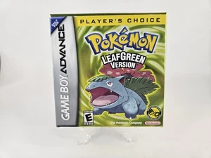 Pokémon LeafGreen Version GBA Used w/ Box Tested Authentic Player's Choice - Picture 1 of 20