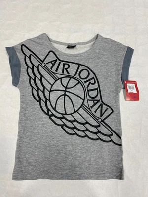 Camiseta Jordan Niño M Gris Logo Wings Grande Impreso – AIR JORDAN OFICIAL - Imagen 1 de 4