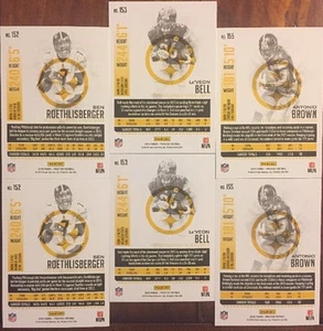 2016 Prestige - BEN ROETHLISBERGER, LE’VEON BELL, ANTO. BROWN # 152, 153, 155 x2 - Picture 1 of 1