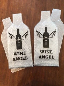 Wine Angel Wine Bottle Transport bag, Set Of Two (2) Bags & Sleeves “REUSABLE “ - Picture 1 of 5