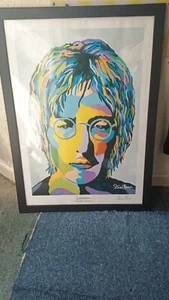 STEVEN BROWN ART - John Lennon Art Print - 91 x 66cm USED - Picture 1 of 10