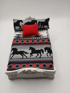 1:12 Scale Comforter Set Full Size South Western Print 7 X 7 - Picture 1 of 6