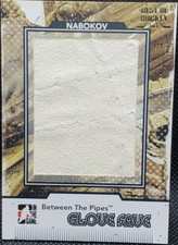 EVGENI NABOKOV 2009-10 ITG Hockey GAME USED WORN GLOVE PATCH Gold SP #1/1 Sharks