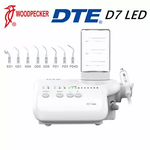 Woodpecker DTE D7 LED Dental Ultrasonic Piezo Scaler HD-7L Handpiece 110V 8 Tips - Picture 1 of 12
