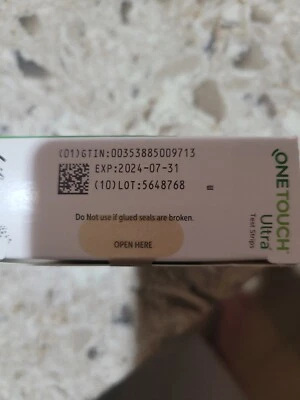 Tiras reactivas LifeScan OneTouch Verio - azules, caja de 100 (5388500975) Foto 1 de 2