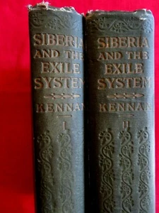 1891 1ST SIBERIA AND THE EXILE SYSTEM / KENNAN / 2 VOULMES, MAPS, ILLUSTRATIONS - Picture 1 of 12