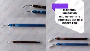 Instrumento reutilizable curvado 23G piezas de mano bimanuales de riego y aspiración de 0,3 mm - Imagen 1 de 13
