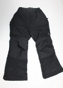 Lands End Grow a Long Girls Boys Size 5 Short Snowboarding Ski Snow Pants Black - Picture 1 of 5