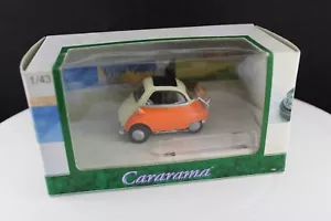 Cararama 1:43s BMW Isetta 250 Orange / Cream - Picture 1 of 3