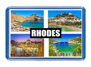 Magnete frigorifero Rodi - Dimensioni grandi (7 cm x 4,5 cm) - Ottima idea regalo - turismo - Foto 1 di 1