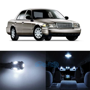 10p Xenon White SMD LED Interior Bulbs + License Light for Crown Victoria WK - Picture 1 of 9