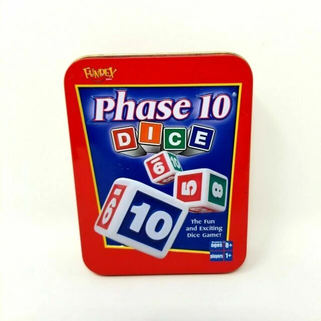 Fundex Phase 10 Dice Game in Tin