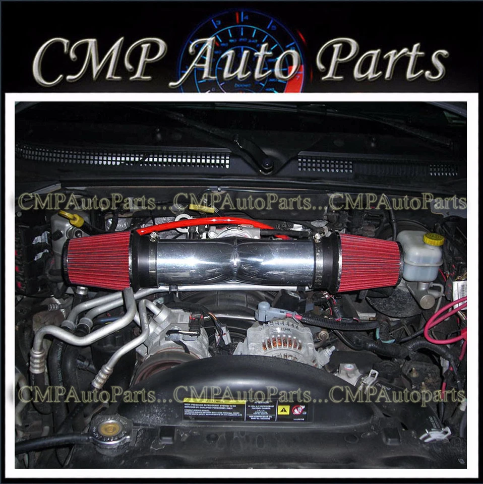 ROJO 2000-2002 DODGE DAKOTA DURANGO 3.7 3.7L 4.7L DOBLE/DOBLE ADMISIÓN DE AIRE Foto 1 de 1