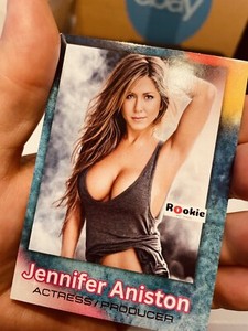 Jennifer Aniston Custom Special Edition Sports Card By ROokie Hot Model Cards