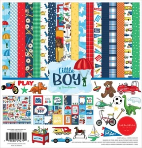 Carta Bella - Little Boy - 12x12 Collection Kit Scrapbook Papers + Stickers - Picture 1 of 5