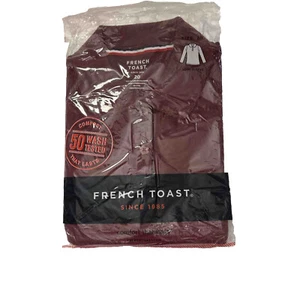 French Toast Girls LS Shirt, Burgundy, 20 - Picture 1 of 3