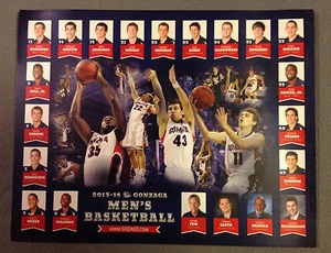 GONZAGA UNIVERSITY BULLDOGS 2014 MEN'S BASKETBALL BANQUET PLACEMAT - Picture 1 of 1