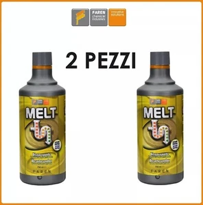 2 X Disgorgante Rapido Melt Professionale 750 ML Per Scarichi Lenti e Ingorghi - Foto 1 di 3
