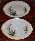 2-Vintage Grace China Wood Lily Serving Plate/Platter Calla Lilies 