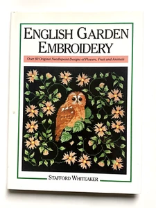 Vintage 1986 English Garden Embroidery S. Whiteaker Needlework HB Book - Bild 1 von 15