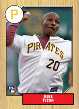 MIKE TYSON FIRST PITCH ACEO ART CARD ## BUY 5 GET 1 FREE # or 30% OFF 12 OR MORE