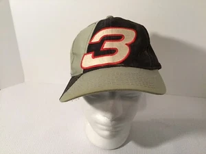 Vintage AJD Dale Earnhardt Sr. #3 RCR Black/Gray NASCAR Racing Snapback Hat - Picture 1 of 7