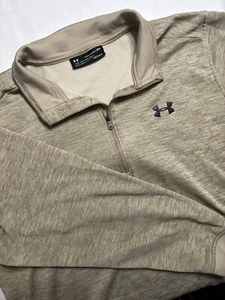 Under Armour Pullover Herren XL hellbraun Quarter Zip Pulli Golf leichter Pulli - Bild 1 von 5