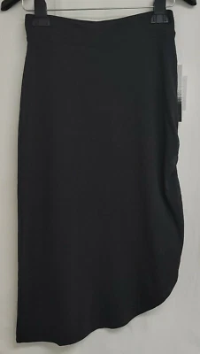 Falda asimétrica de longitud media para mujer Kensie, negra, XS, nueva con etiquetas, ¡50 % de descuento! Foto 1 de 2