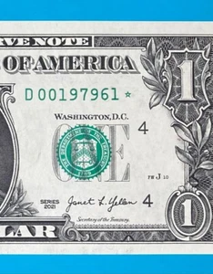 1979 June 1 : D 00197961 * BIRTHDAY Note $1 One Dollar Bill (__1979/6/1) *UNC* - Picture 1 of 3