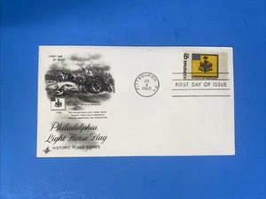 1968 FIRST DAY COVER - 6c - PHILADELPHIA LIGHT HORSE FLAG - Picture 1 of 2
