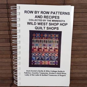 Row By Row Patterns Recipes Minnesota 2001 Wild West Shop Hop Quilt Shops Cookbo - Imagen 1 de 8