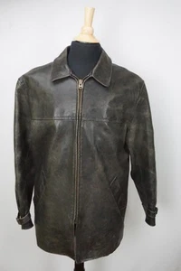 Polo by Ralph Lauren Brązowa Skórzane boczne regulatory Kurtka motocyklowa Rozmiar M - Zdjęcie 1 z 8