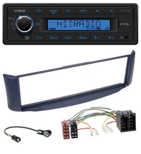 VDO AUX 1DIN MP3 USB Autoradio für Smart ForTwo 450 blau ohne Metallschacht - Bild 1 von 6