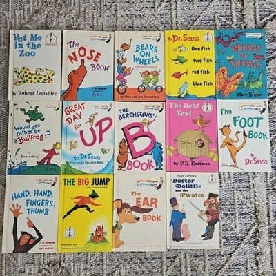 Lot of 14 Dr Seuss Beginner Books Bright & Early Children Hardcover Books Foto 1 de 4