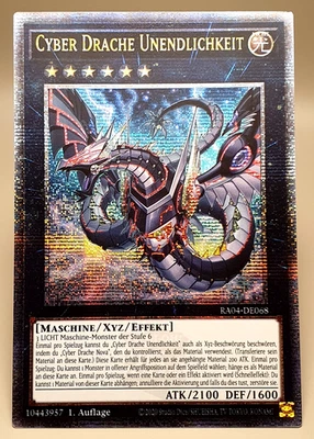 Cyber Drache Unendlichkeit Quarter Century Rare Yugioh 1. Auflage RA04-068 - Bild 1 von 2
