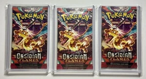 (x3 Sellado/Cargado Superior) Escarlata y Violeta: Llamas de Obsidiana Charizard Booster Pack - Imagen 1 de 13