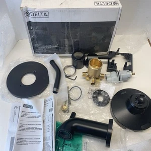 Delta Nicoli 14 Series Single Handle Tub And Shower Matte Black (144749-BL) READ - Picture 1 of 15