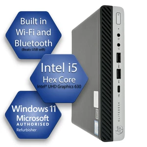 HP EliteDesk 800 G5 i5-9500T | Do 32 GB RAM i 1 TB NVMe | Win 11 Pro Wi-Fi BT - Zdjęcie 1 z 6