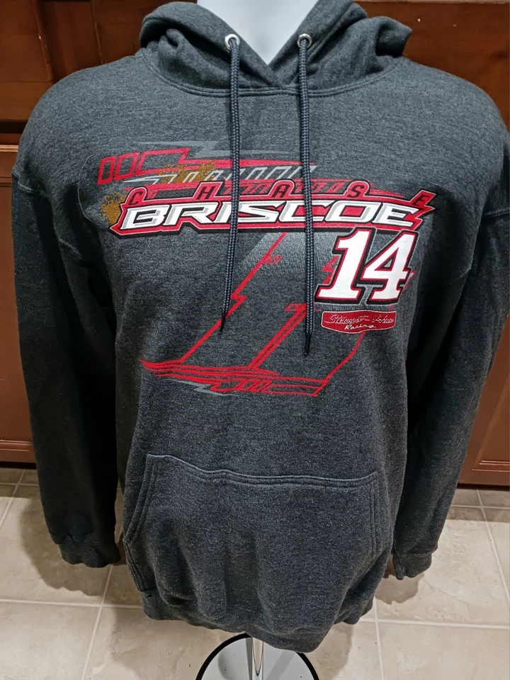 Stewart-Haas Racing Grande Persecución Briscoe Mahindra Ford Sudadera con Capucha Camisa Gris NASCAR Foto 1 de 4