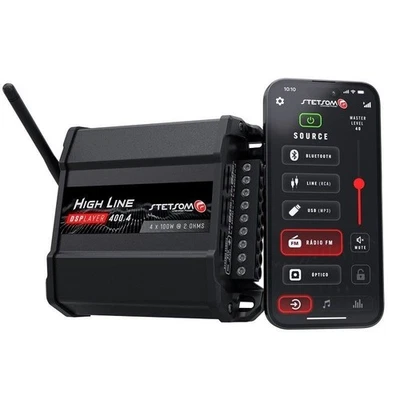 Stetsom HL400.4_DSPLAYER - Amplificatore Audio Digitale con DSP 4x100W - 2ohm  - Immagine 1 di 4