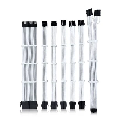 Sleeved cable Kit White PSU Verlängerungskabel Set Weiß 12VHPWR KLOVER - Bild 1 von 4