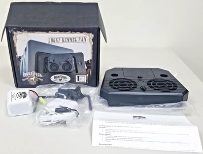 LUCKY DUCK PREMIUM KENNELS  LUCKY KENNEL FAN Highly Water Resistant NEW OPEN BOX - Image 1 of 4