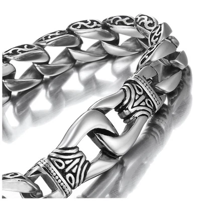 Urban Jewelry Men’s Link Bracelet Collection – Tungsten & Stainless - Image 1 of 4