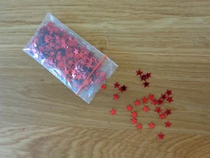 Sterne rot mit 5-6 mm Durchmesser Weihnachten, Basteln, - Bild 1 von 2