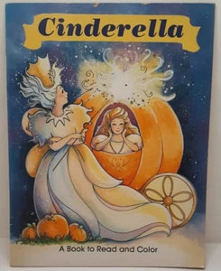 CINDERELLA   A Book to Read and Color by Watermill Press Vintage 1987 - Picture 1 of 9