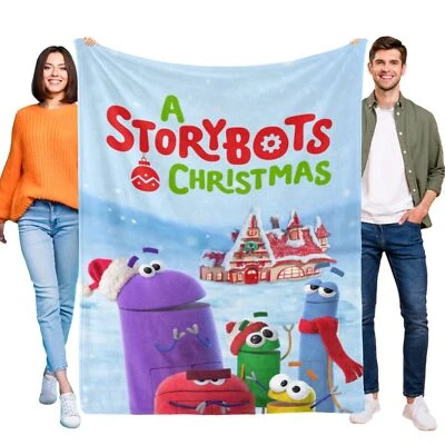 Ask The Storybots Super Soft Flannel Throw Blanket for Bed Sofa All Season Gifts - Image 1 of 4
