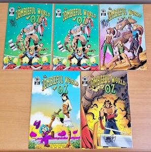 Lote de 5 cómics de The Zombieful World of Oz firmados #1 2 3 Stone Door Studios - Imagen 1 de 16