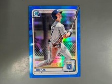 Bobby Witt Jr. 2020 Bowman Chrome Blue Refractor #63/150 Kansas City Royals A7