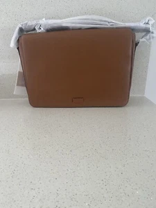 Oroton Men’s EW Satchel Leather Cognac - Picture 1 of 10